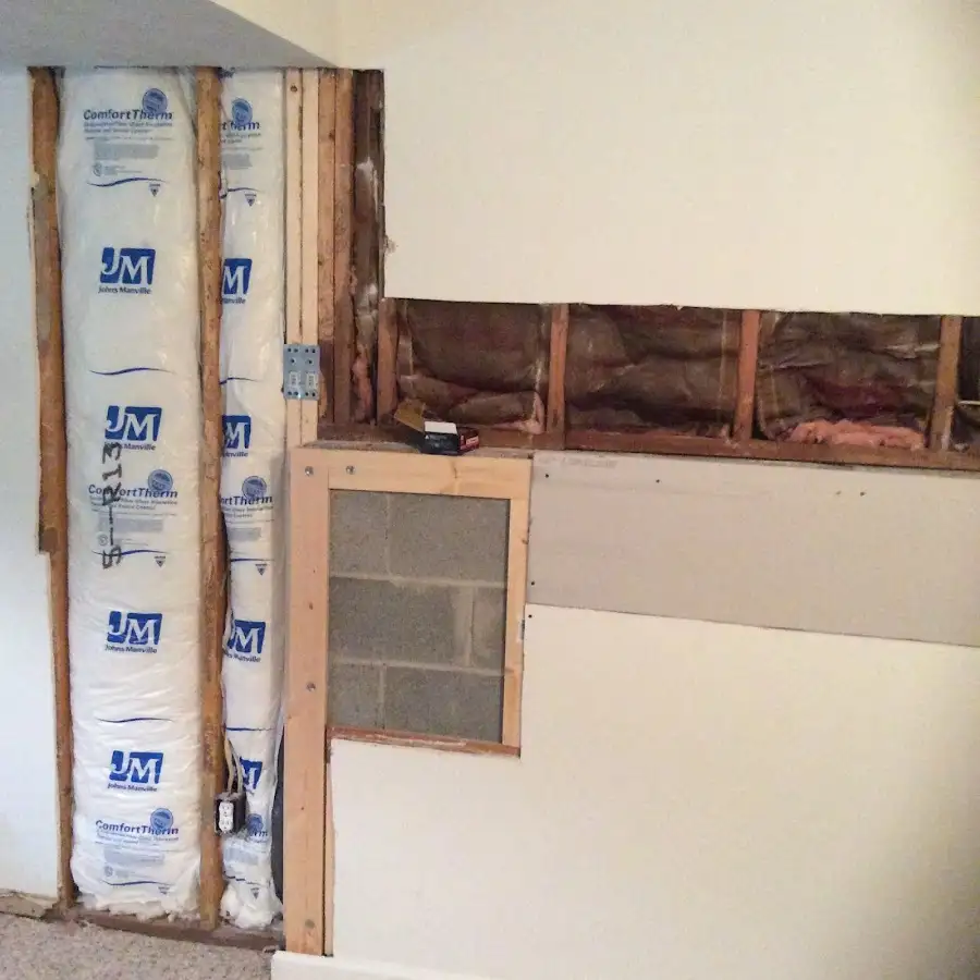 Wall insulation replacement during Structural Drying in Lansing
